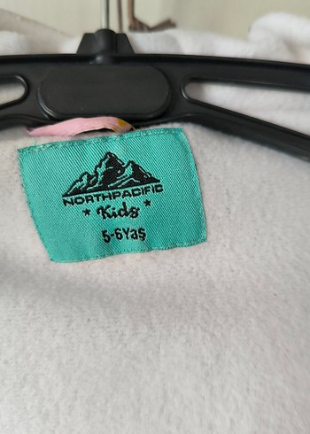 Kız Çocuk Pembe Baskılı Fermuarlı Mont - Görsel 7