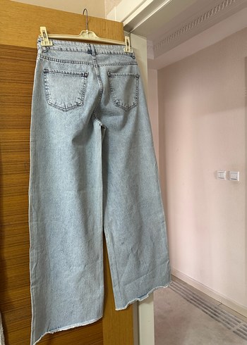 l Beden gri Renk Kot mavisi taşlı zara pantolon