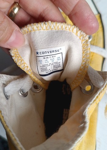 29 Beden sarı Renk Erkek Sarı Converse Spor Ayakkabı