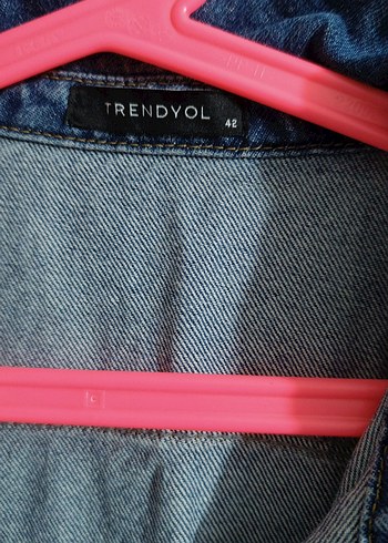 Kısa Kollu Lacivert Denim Tulum - Görsel 2