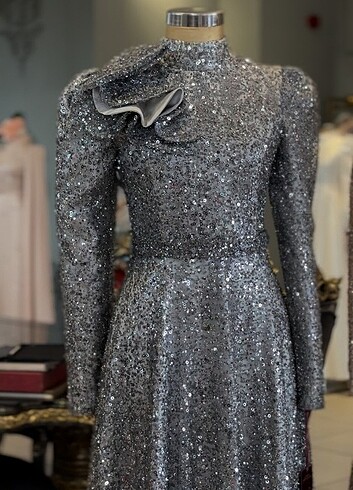 38 Beden My Dreams Collection Delfina Abiye Antrasit Abiye