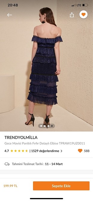 Trendyol gece elbisesi