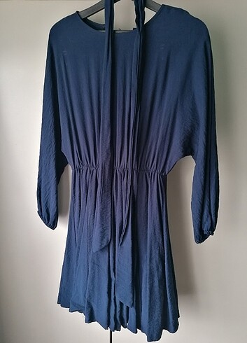 38 Beden Lacivert elbise