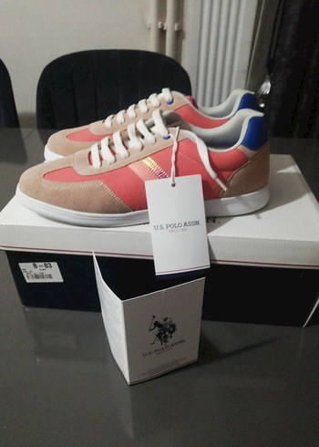 U.S. Polo Assn. Kadın Pembe Spor Ayakkabı - Görsel 2