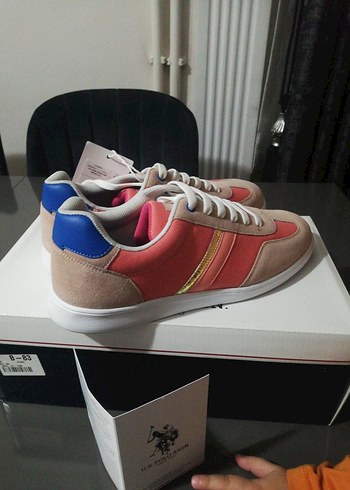 U.S. Polo Assn. Kadın Pembe Spor Ayakkabı - Görsel 3