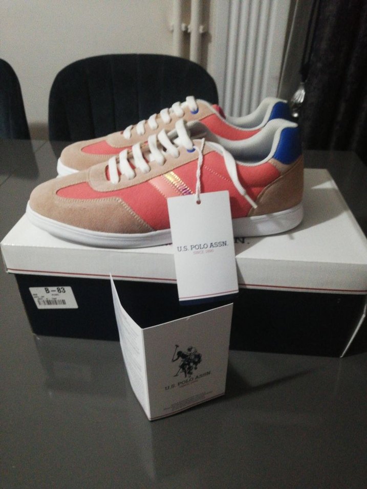 U.S. Polo Assn. Kadın Pembe Spor Ayakkabı - Görsel 2