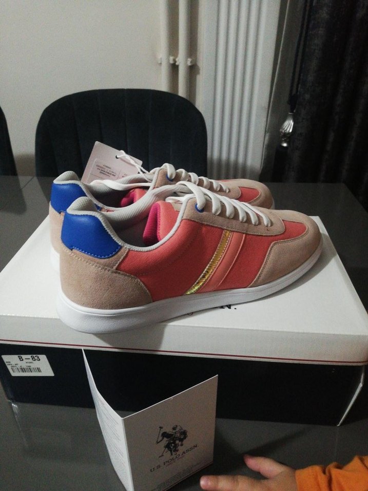 U.S. Polo Assn. Kadın Pembe Spor Ayakkabı - Görsel 3