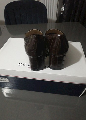 Kahverengi Klasik Kadın Deri Topuklu Ayakkabı - Görsel 3