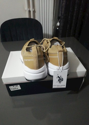 Bej Bağcıklı Erkek Spor Ayakkabı - Görsel 4