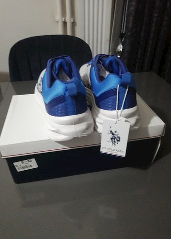 U.S. Polo Assn. Erkek Bağcıklı Mavi Spor Ayakkabı - Görsel 5