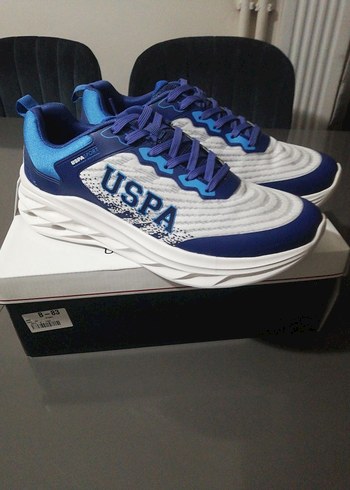 U.S. Polo Assn. Erkek Bağcıklı Mavi Spor Ayakkabı - Görsel 2