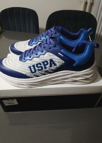 U.S. Polo Assn. Erkek Bağcıklı Mavi Spor Ayakkabı - Görsel 3