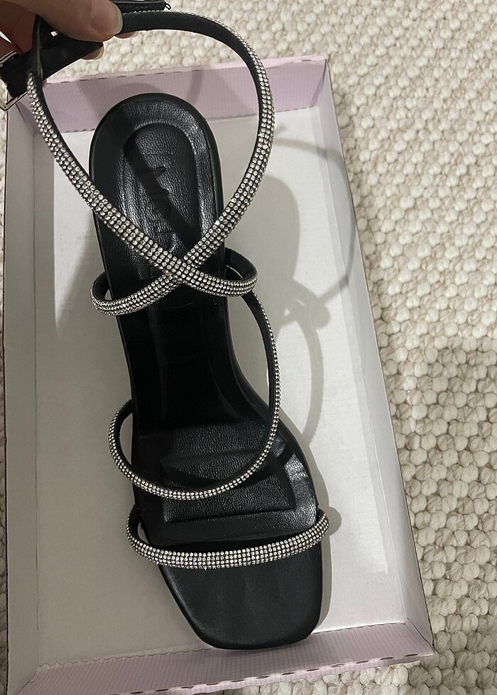 Abiye şık topuklu ayakkabı - Görsel 4