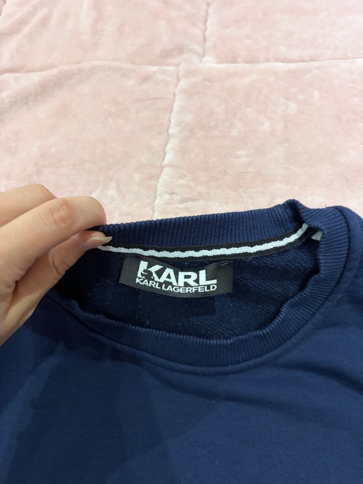 Lacivert Bisiklet Yaka Sweatshirt — görsel 4/5