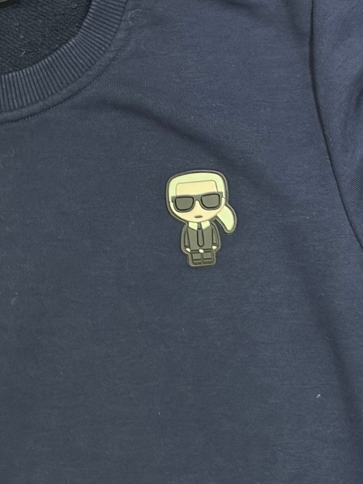 Lacivert Bisiklet Yaka Sweatshirt — görsel 3/5