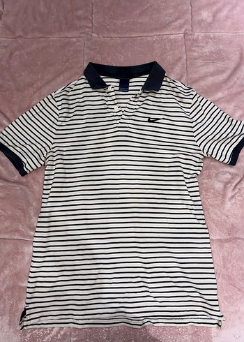 Nike Cizgili Polo Tisort