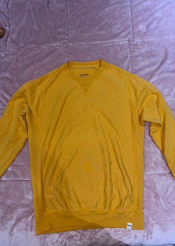 Pull and Bear Hardal Sarisi Bisiklet Yaka Sweatshirt