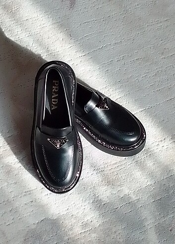 39 Beden siyah Renk Kadın Loafer Ayakkabı 