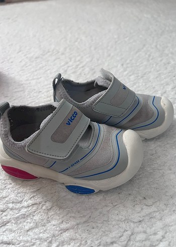 Gri Erkek Çocuk Sneakers Velcro Bağcıklı