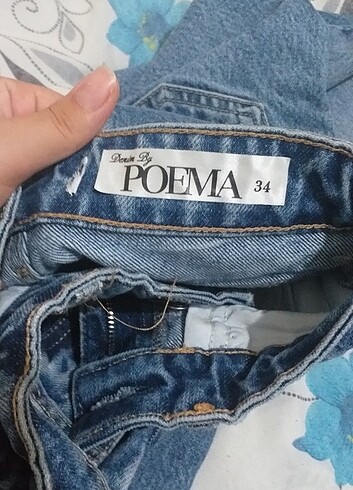 34 Beden mavi Renk kot pantolon