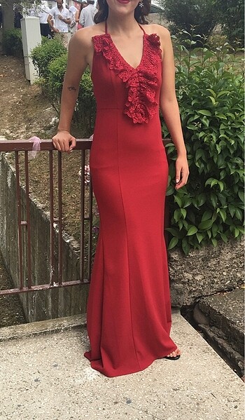 Kırmızı abiye