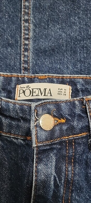 m Beden lacivert Renk Midi kot etek