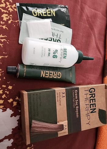 Green Therapy Krem Saç Boyası 7.1 Küllü Kumral - Görsel 4