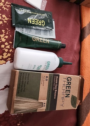 Green Therapy Açık Kumral Krem Saç Boyası 8.0 - Görsel 2