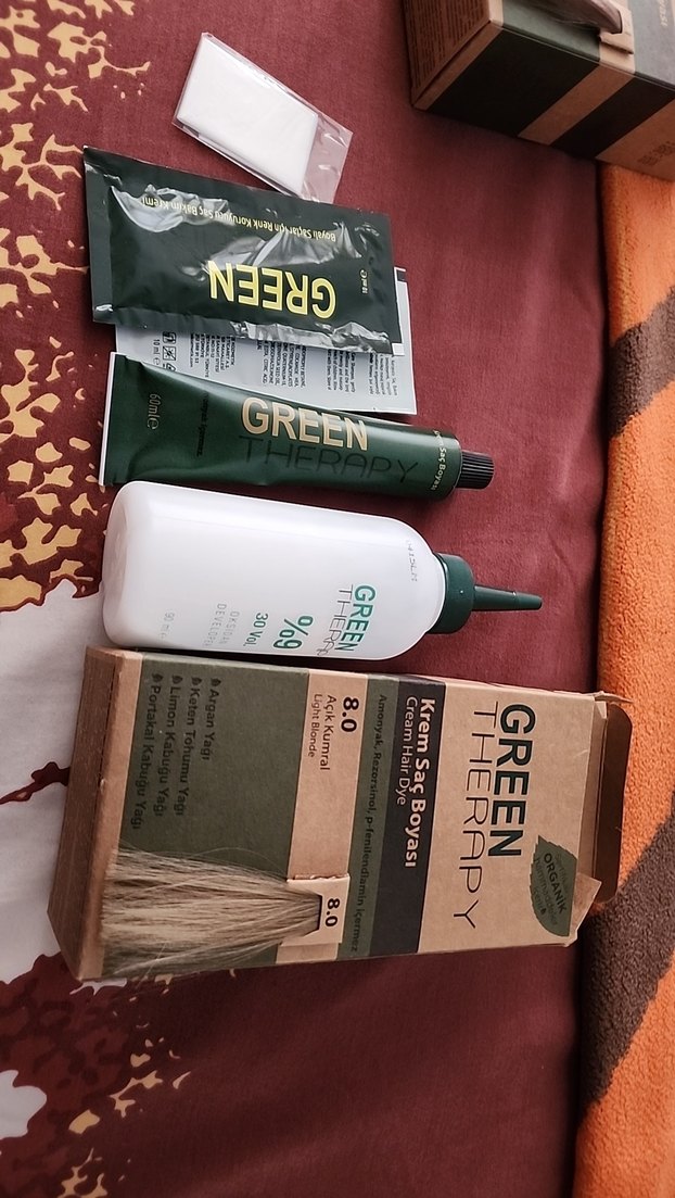 Green Therapy Açık Kumral Krem Saç Boyası 8.0 - Görsel 2