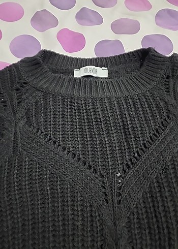 Siyah Triko Kadın Kazak - Görsel 2