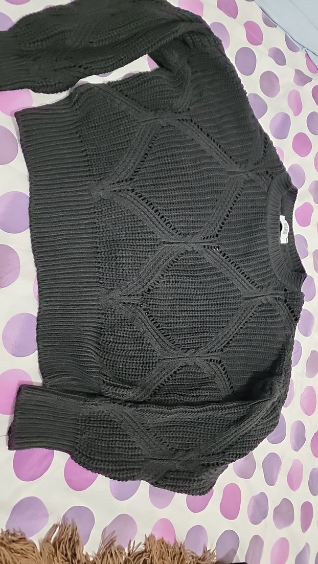 Siyah Triko Kadın Kazak - Görsel 4