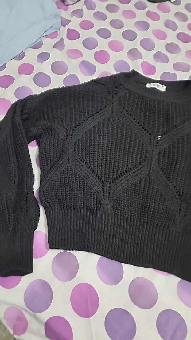 Siyah Triko Kadın Kazak - Görsel 3