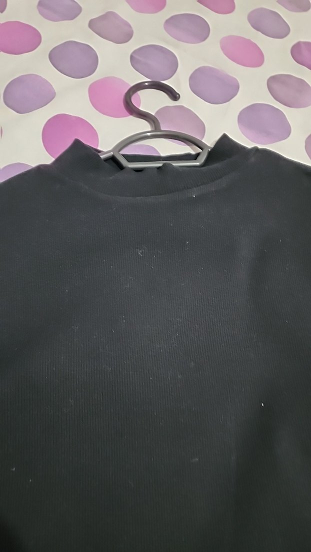 Kadın Siyah Yarım Boğazlı Basic Kazak - Görsel 3