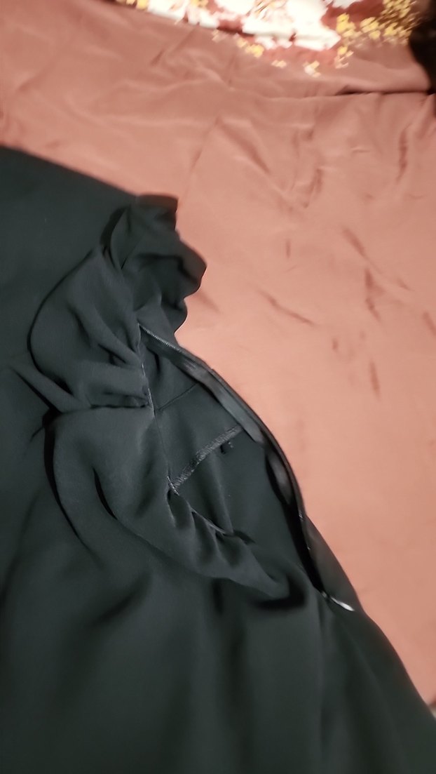 Siyah Uzun Drapeli Straplez Elbise - Görsel 5