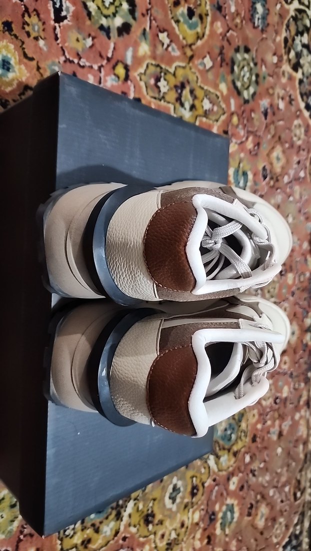 Elle Bej Kadın Platform Topuklu Bağcıklı Spor Ayakkabı - Görsel 5