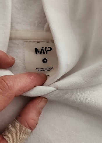 Kadın Beyaz Kapüşonlu Baskılı Sweatshirt - Görsel 2