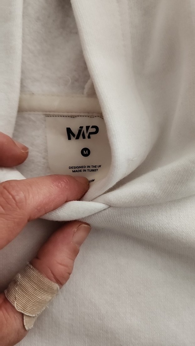 Kadın Beyaz Kapüşonlu Baskılı Sweatshirt - Görsel 2