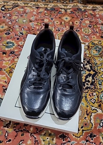 rugan Siyah Platform Spor Ayakkabı - Görsel 4