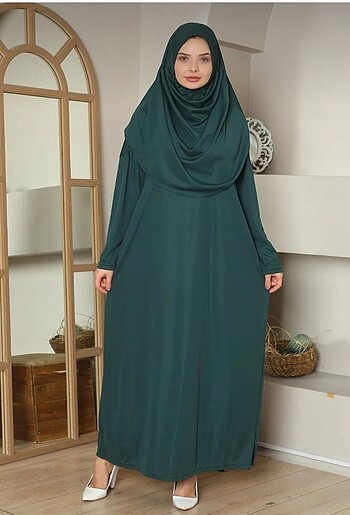 Diğer Namaz Elbisesi Tek Parça Yeşil
