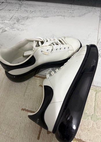 Siyah platform topuklu beyaz erkek spor ayakkabı - Görsel 3