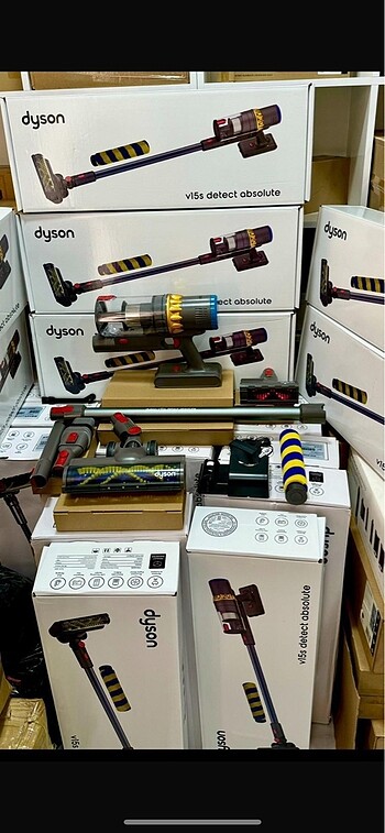 Dyson v15 kablosuz şarjlı dikey süpürge nikel