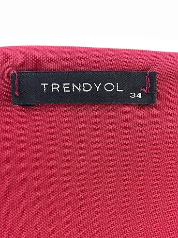 34 Beden kırmızı Renk Trendyol & Milla Uzun Tulum %70 İndirimli.