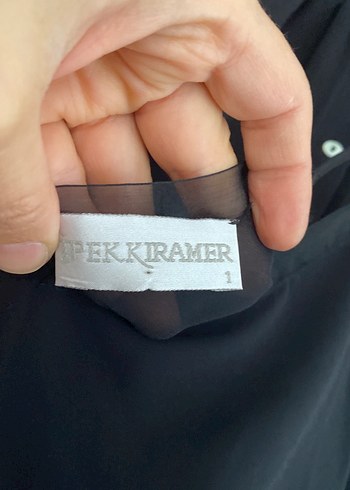 İPEK KIRAMER Siyah V-Yaka askılı ve şort şifon takım - Görsel 7