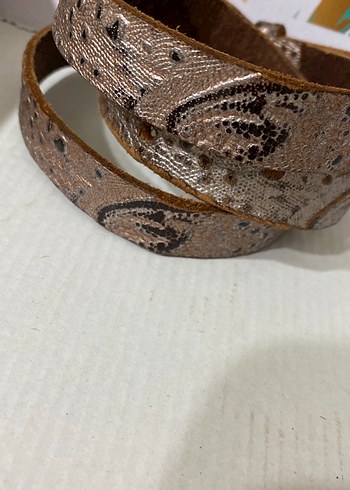 Desenli Deri Kadın Kemer - Görsel 2