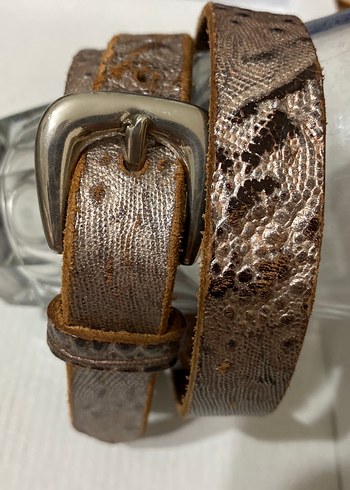 Desenli Deri Kadın Kemer - Görsel 3