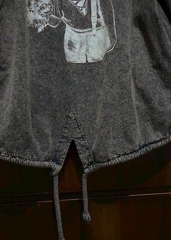 Kapüşonlu ferm.Denim Sweat - Görsel 6