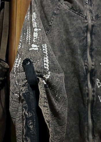 Kapüşonlu ferm.Denim Sweat - Görsel 3