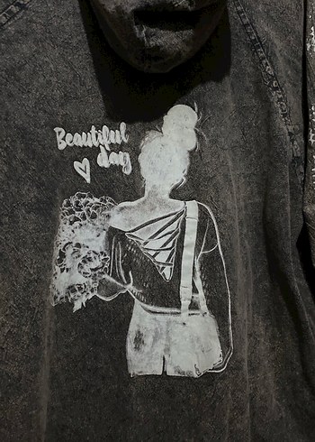 Kapüşonlu ferm.Denim Sweat - Görsel 4