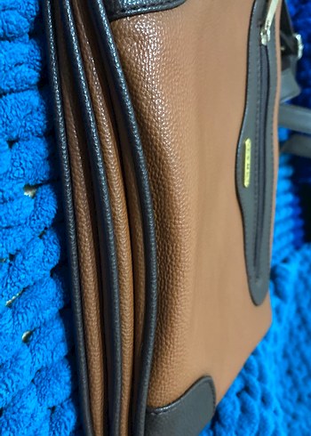 Kahverengi Deri Kadın Omuz Çantası - Görsel 6