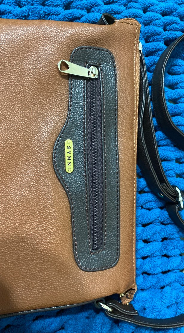 Kahverengi Deri Kadın Omuz Çantası - Görsel 2